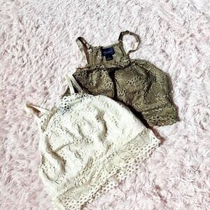 Boho Chic Floral Whimsical Delicate Feminine Full Coverage Bralette Set Womens S